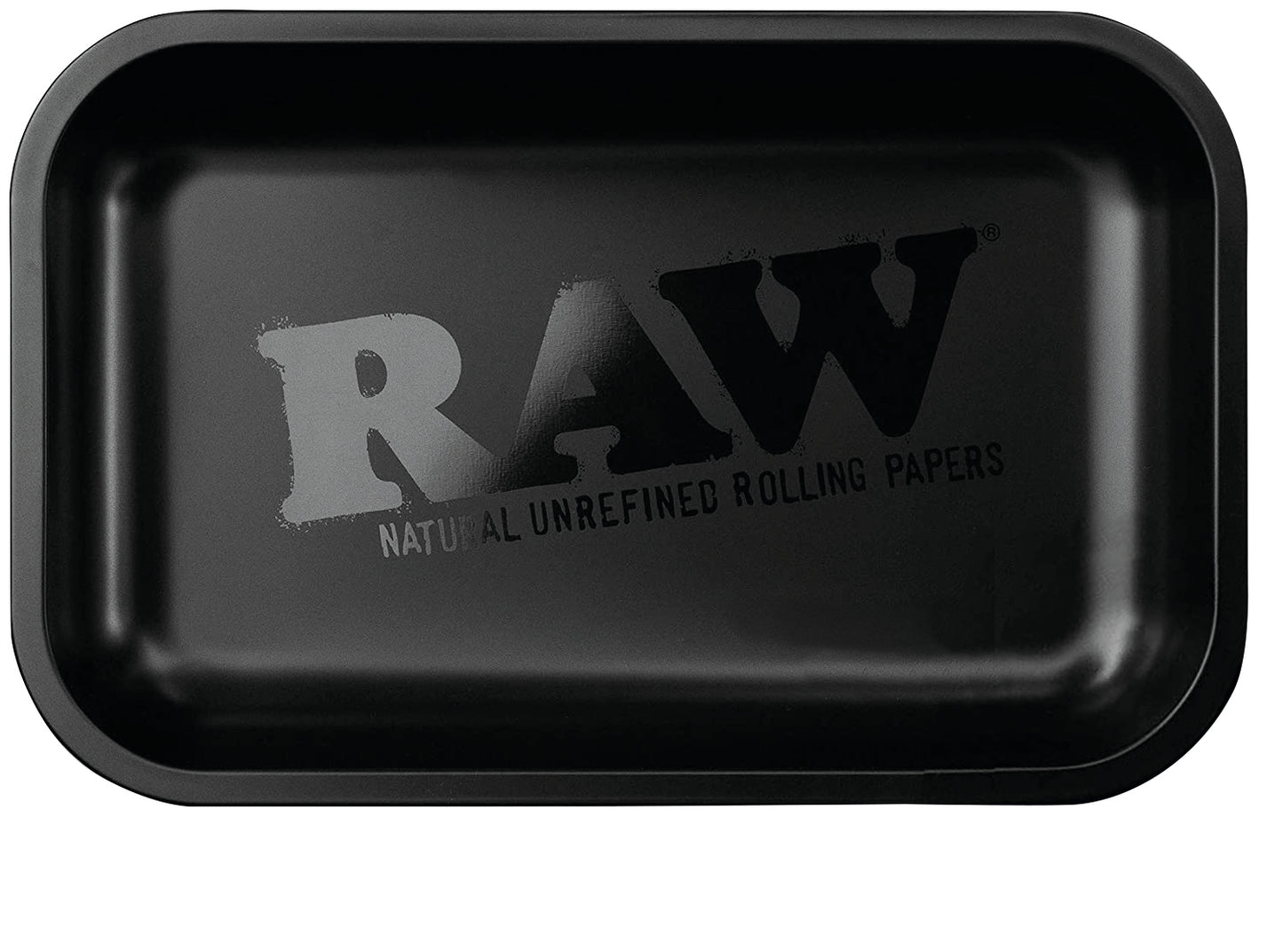 RAW BLACK MATTE METAL ROLLING TRAY