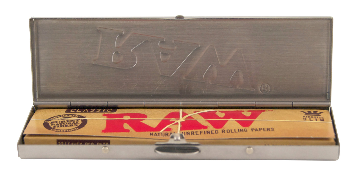 RAW PORTA CARTINE IN METALLO KING SIZE SLIM