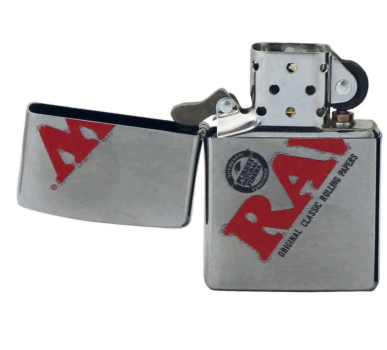 RAW ZIPPO SILVER WITH LOGO