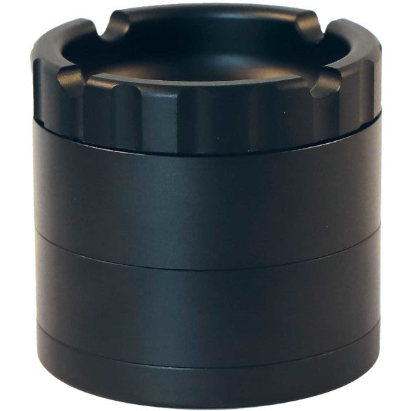 HAMMERCRAFT ALUMINUM GRINDER WITH ASHTRAY BLACK