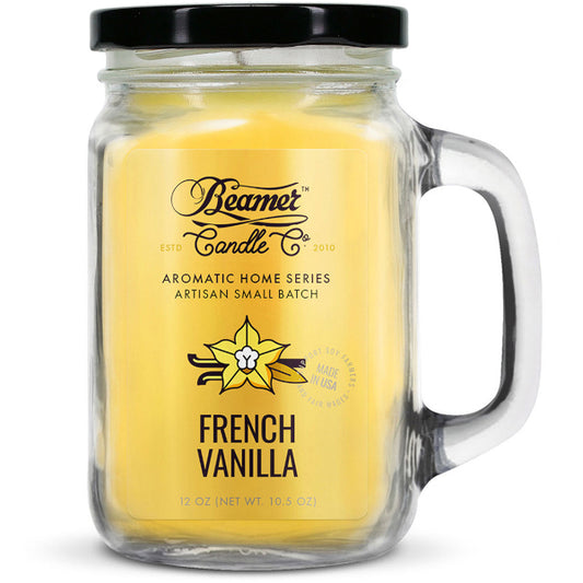 BEAMER CANDLE CO. - AROMATIC HOME SERIES - LARGE -FRENCH VANILLA
