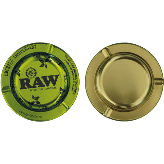RAW EMERALD METAL ASHTRAY 20TH ANNIVERSARY