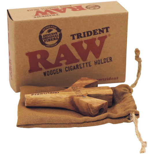 RAW TRIDENT CIG HOLDER WOODEN