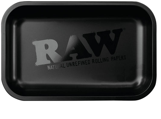RAW BLACK MATTE METAL ROLLING TRAY