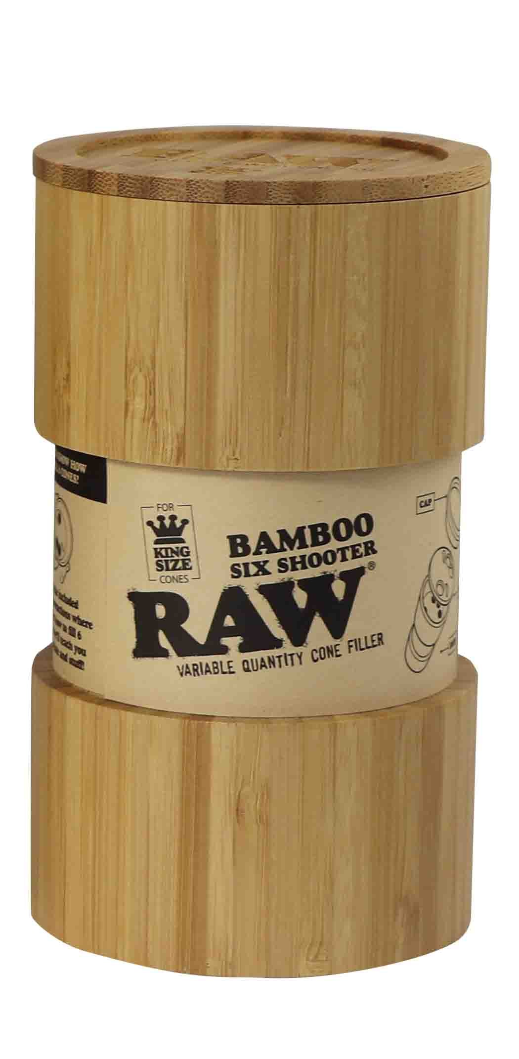 RAW SIX SHOOTER RIEMPI CONI KING SIZE - BAMBOO