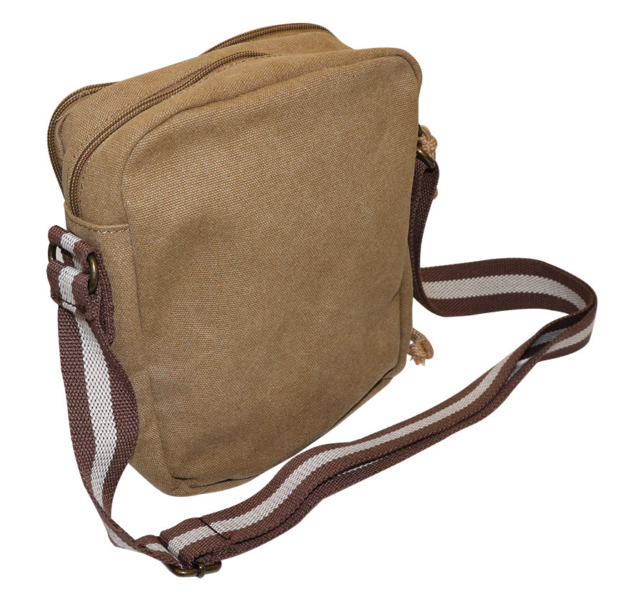 RAW ROLLING PAPERS SHOULDER BAG - BROWN