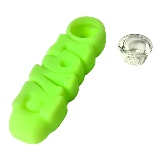 PIPA IN SILICONE LOVE 12cm - VERDE