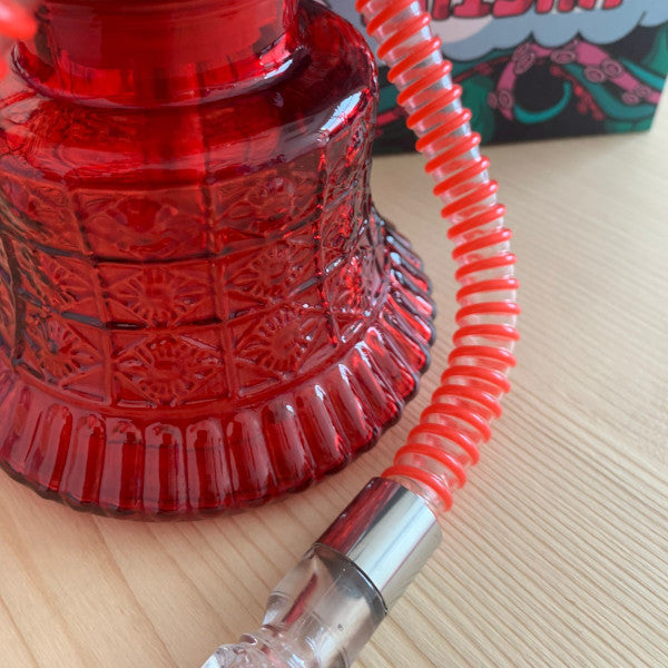 MONKIFROG NARGHILE' 35 cm 1 HOSE - ROSSO