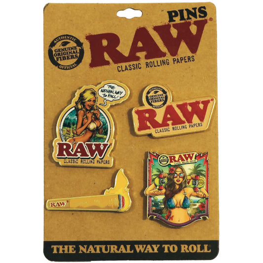 RAW PINS - CARD WITH 4 DESIGNS