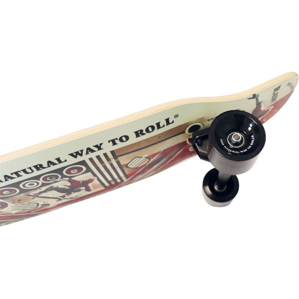 RAW LONG BOARD - DANCER - WHEELS & GRIP TAPE - FULLY ASSEMBLED