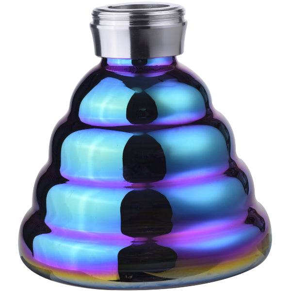 AL MALIK FES SILVER/RAINBOW NARGHILE' 35 cm