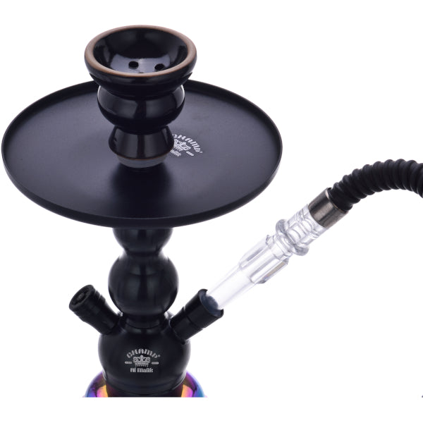 AL MALIK FES BLACK/RAINBOW NARGHILE' 35 cm