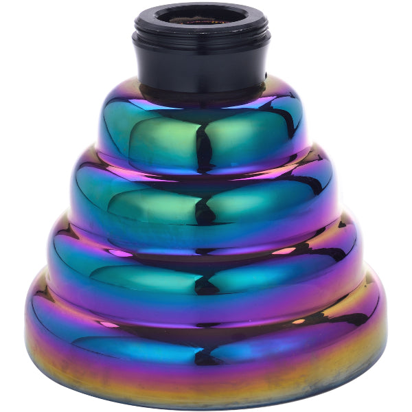 AL MALIK FES BLACK/RAINBOW NARGHILE' 35 cm