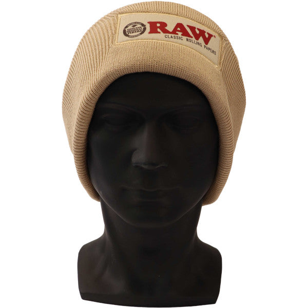 RAW HAT STASH BEANIE - TAN