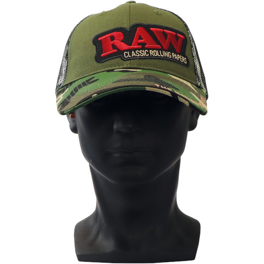 RAW HAT TRUCKER CAMO
