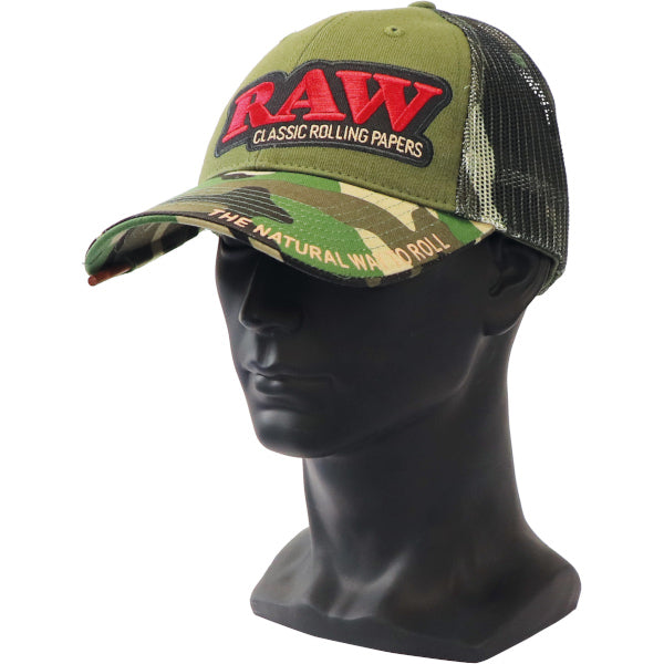 RAW HAT TRUCKER CAMO